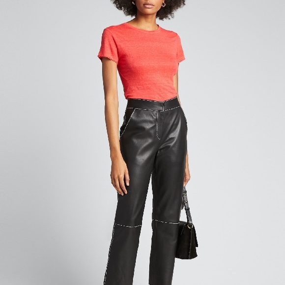 Frame Easy True Raw Edged Tee in Redwood - Picture 15 of 16